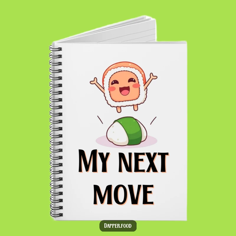 Funny Sushi Leap Notebook: Jot Down Ideas with This Hilarious Sushi and Wasabi Cover