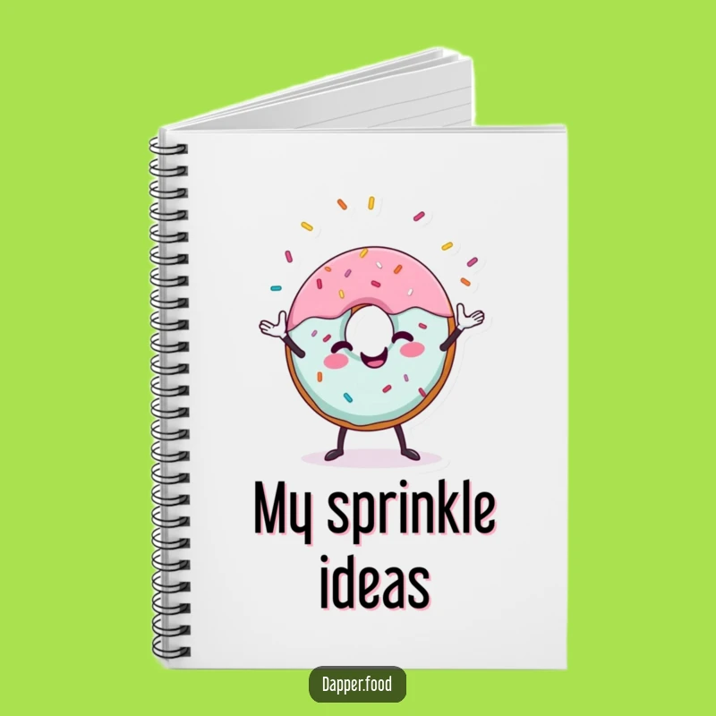 Funny Donut Juggling Notebook: Jot Down Sweet Ideas