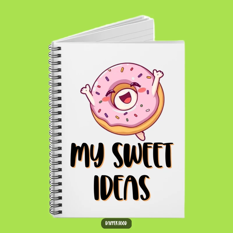 Funny Donut Flip Notebook: Jot Down Ideas with Pastry Flair