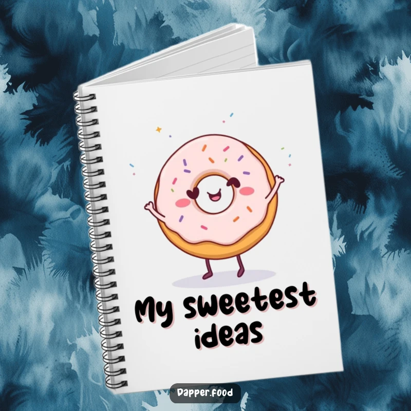 Funny Donut Dance Notebook: A happy donut character dancing with sprinkles, for jotting down happy thoughts and a funny gift.