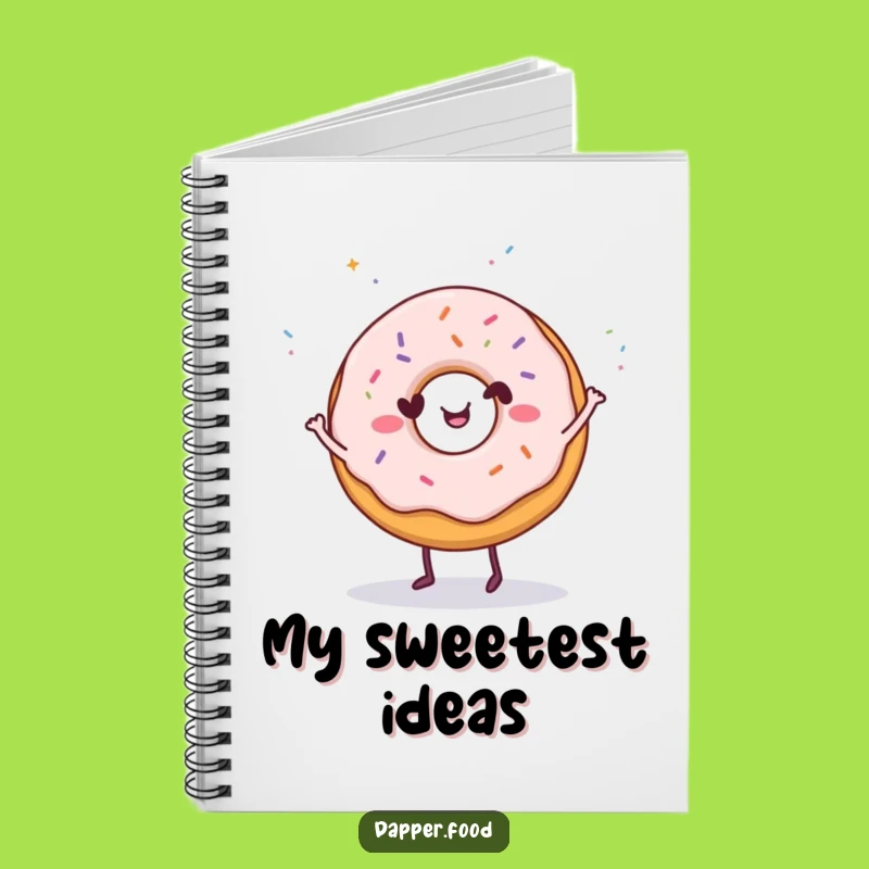 Funny Donut Dance Notebook: Jot Happy Moves, Perfect Sprinkly Funny Gift
