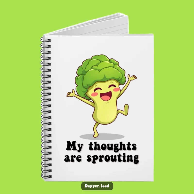 Funny Broccoli Cartwheel Notebook Jot Down Laughs with This Hilarious Journal