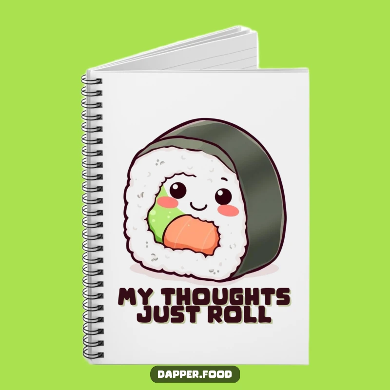 Funny Sushi Roll Notebook: Capture Ideas with Rolling Good Notes