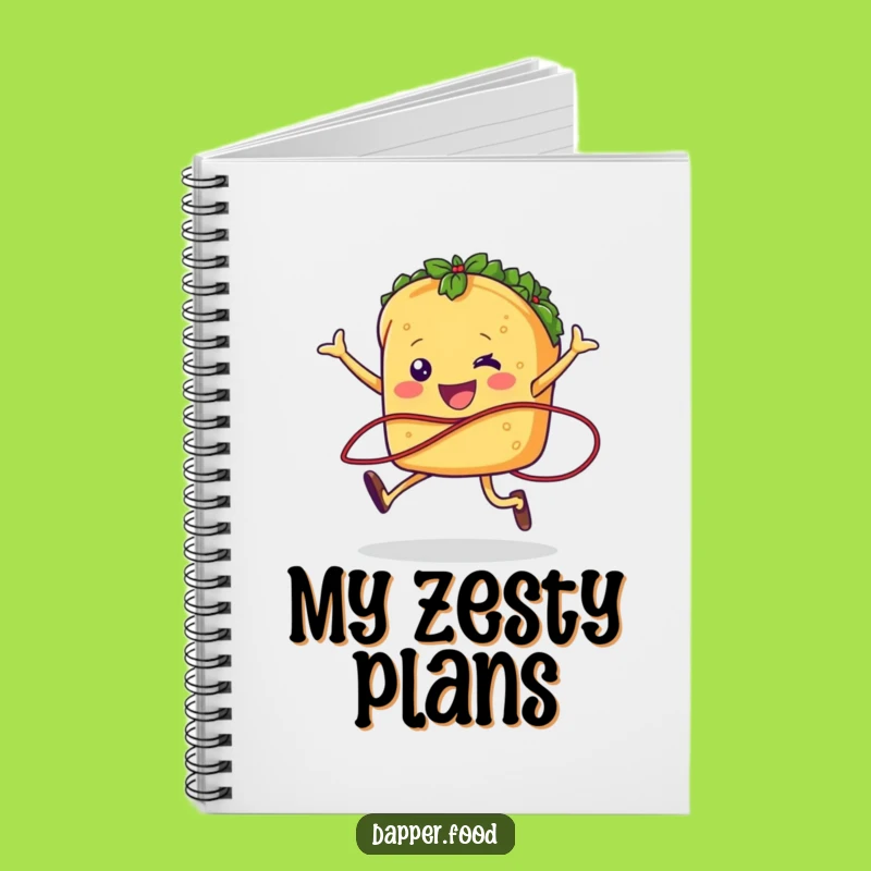 Funny Taco Jumping Rope Notebook Jot Down Spicy Ideas with This Hilarious Journal