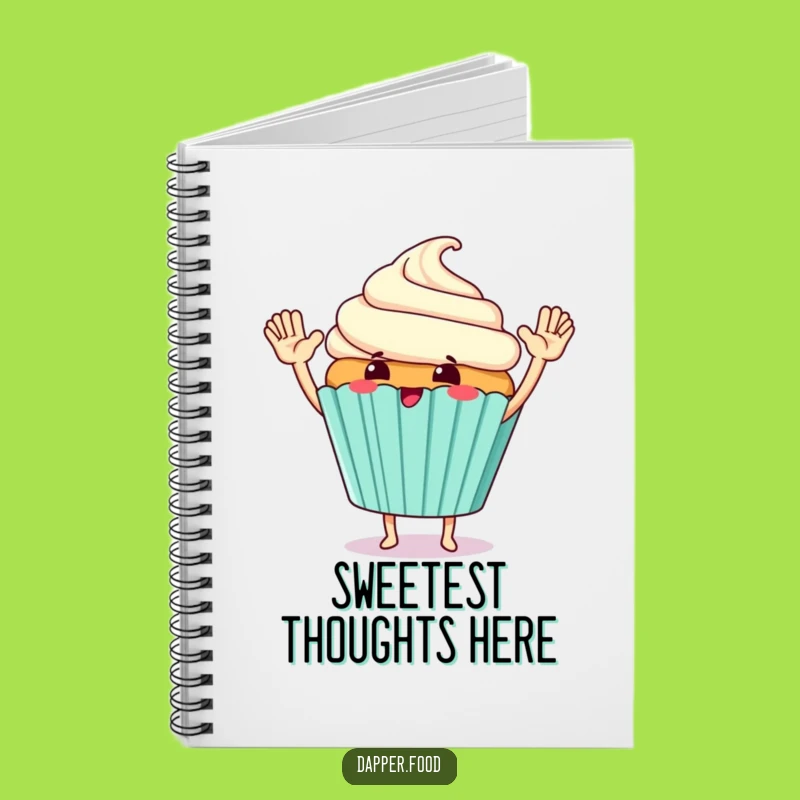 Funny Cupcake High-Five Notebook: Jot Down Celebrations