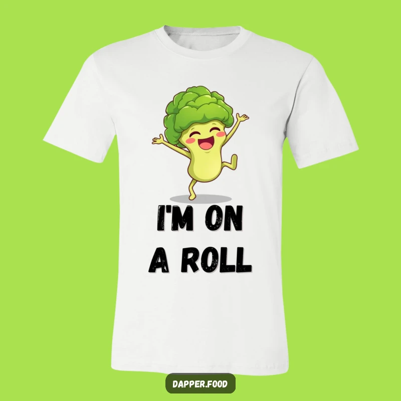 Funny Broccoli Cartwheel T-Shirt A Hilarious Veggie Tee for Joyful People