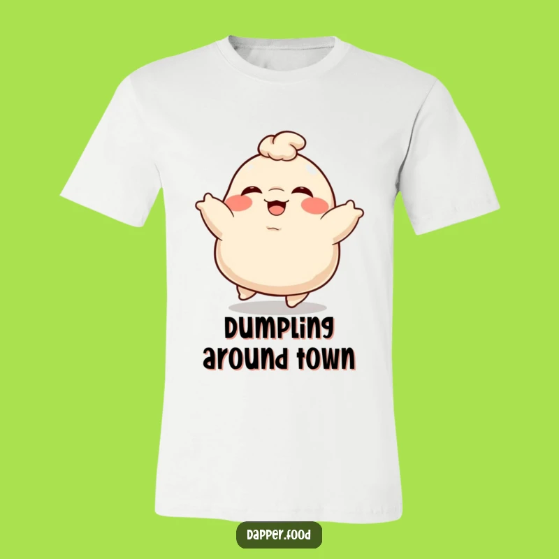 Funny Dumpling T-Shirt: Wear Your Giggles with This Bouncing Character
