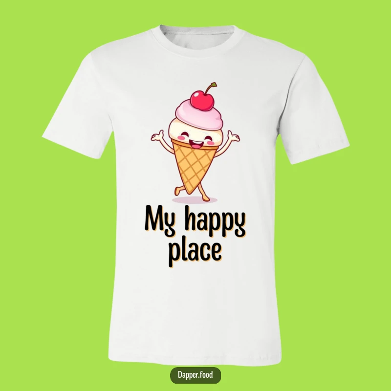 Funny Ice Cream Cone Jig T-Shirt - Wearable Joyful Dessert Apparel Gift