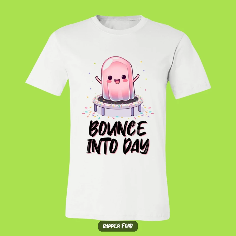 Funny Jelly Bounce T-Shirt: Wear Your Dessert Delight with This Humorous Design