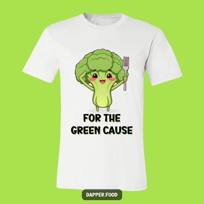Funny Proud Broccoli Salute T-Shirt: Wear Your Veggie Pride with Humor Gift
