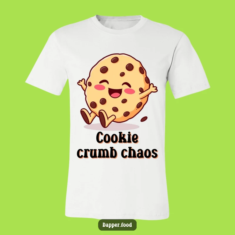 Funny Rolling Cookie T-Shirt: Wear This Giggling Character's Joyful Adventure