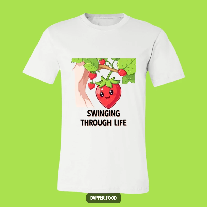 Funny Strawberry Swing T-Shirt - Wear Your Fruity Smiles