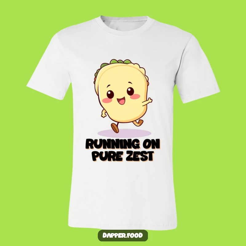 Funny Kawaii Taco T-Shirt: Exciting Running Taco Design for Ultimate Comfort