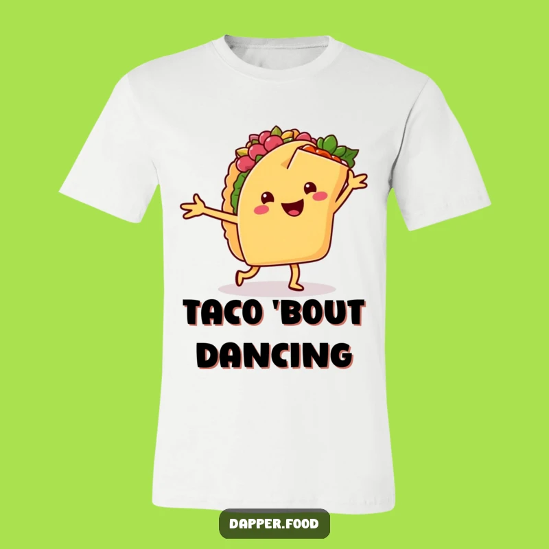 Funny Dancing Tacos T-Shirt: Fiesta Vibes, Perfect Foodie Gift