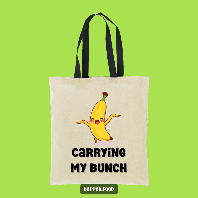 Funny Banana Cartwheel Tote Bag: Chic and Hilarious Gift for Fruit Fans