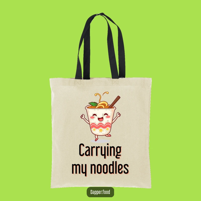 Funny Ramen Dance Tote Bag: Carry Your Essentials with Noodle Flair