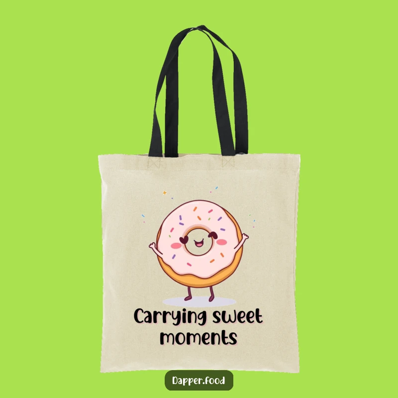 Funny Donut Dance Tote Bag: Carry Your Fun, Perfect Sprinkly Funny Gift