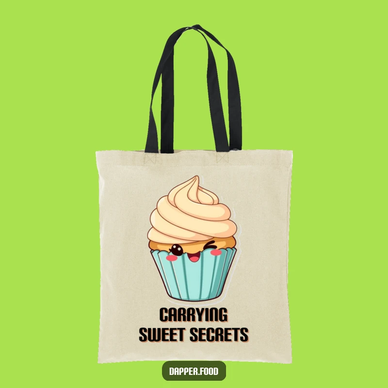 Funny Cheeky Cupcake Winking Tote Bag - Carry Your Sweetness in Style