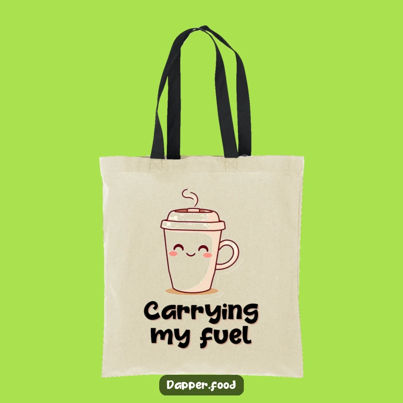Funny Coffee Cup Steam Tote Bag - Carry Your Morning Cheer