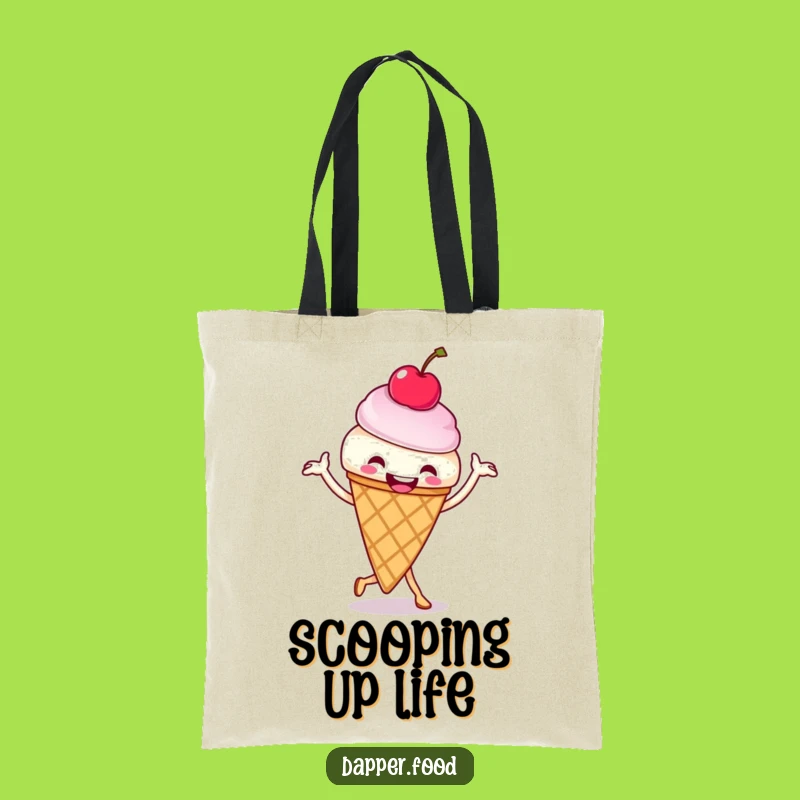 Funny Ice Cream Cone Jig Tote Bag - Carry Your Fun in Style Gift