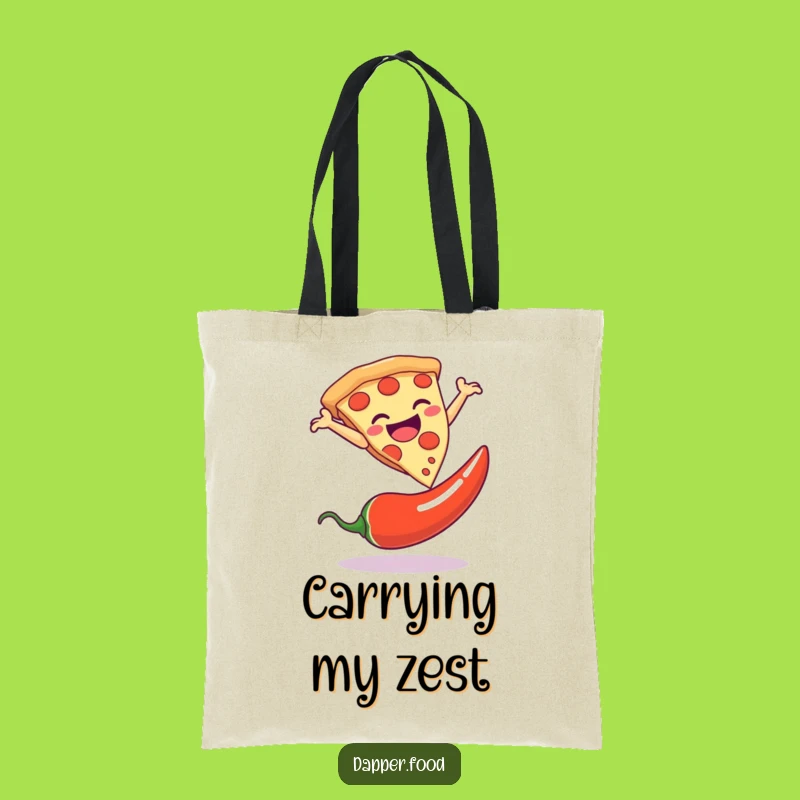 Funny Pizza Leap Tote Bag, Stylish and Humorous Grocery Gift