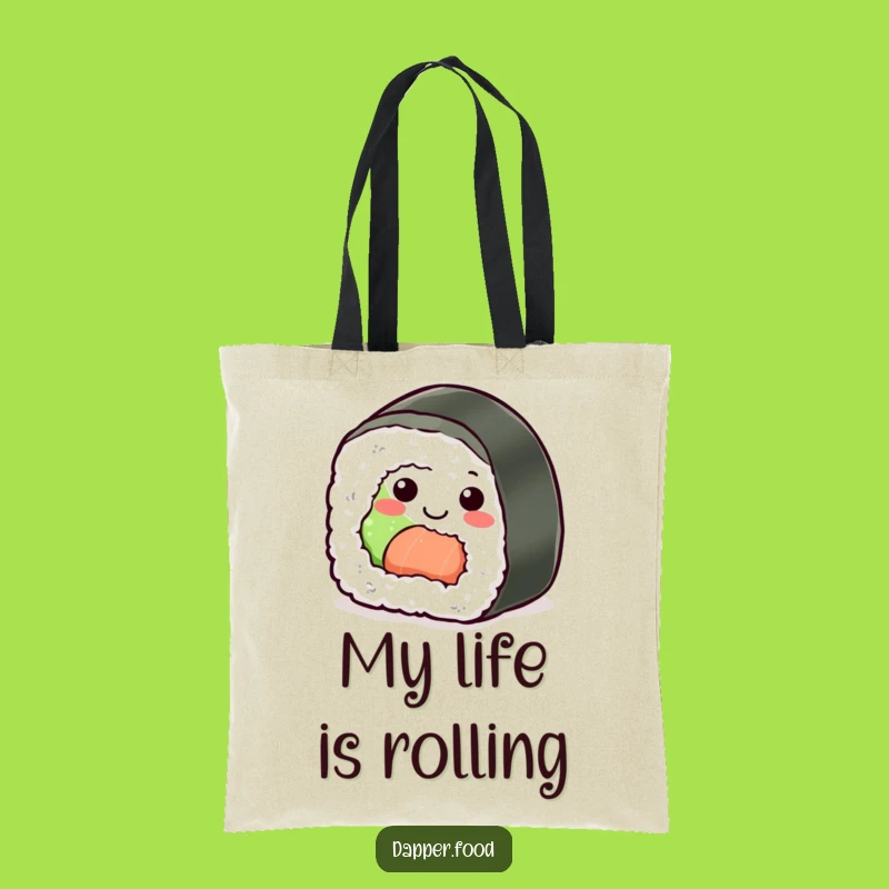 Funny Sushi Roll Tote Bag: Carry Your Essentials with Sushi Style