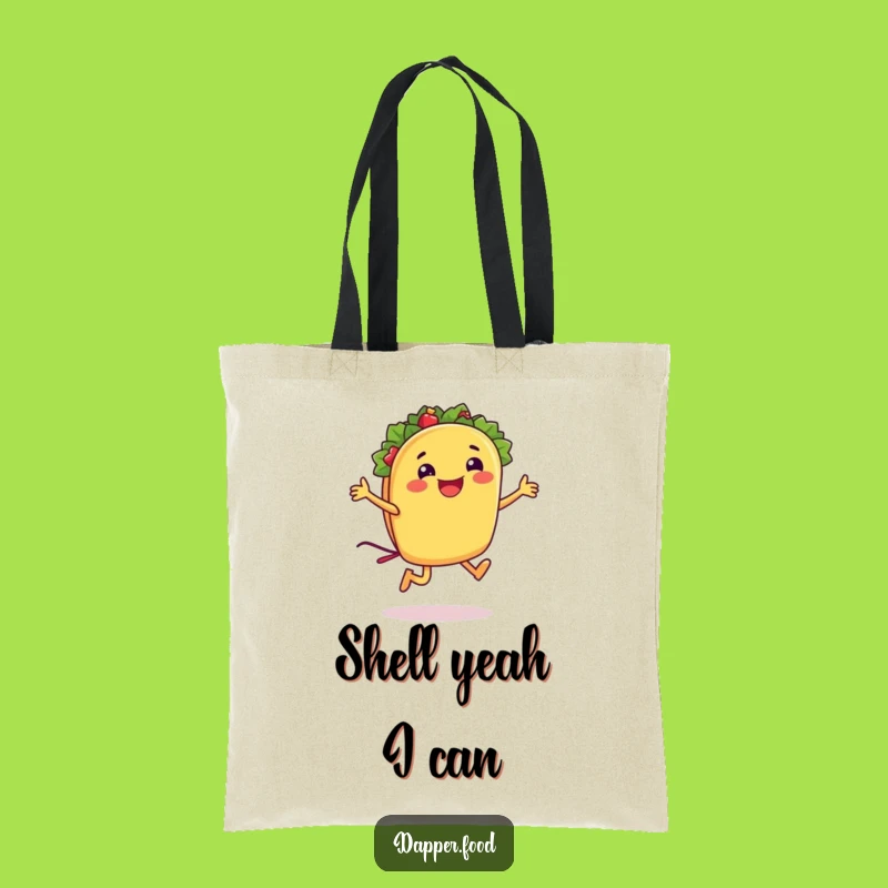Funny Taco Jumping Rope Tote Bag: Carry Your Laughs in Style