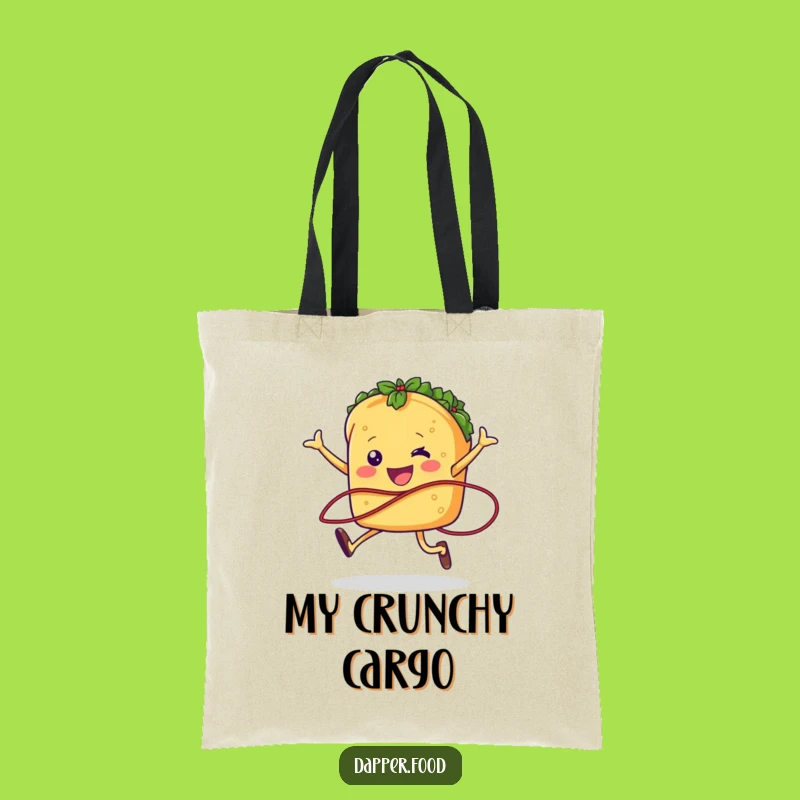 Funny Taco Jumping Rope Tote Bag Carry Your Fiesta and Fun Everywhere