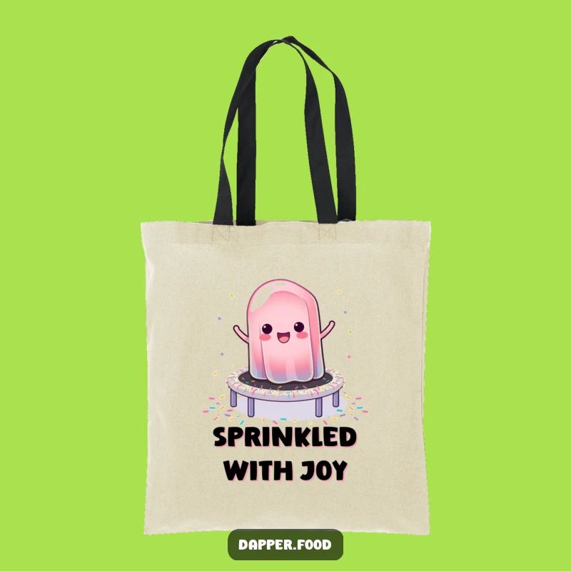 Funny Jelly Bounce Tote Bag: Carry Your Sweet Fun with This Wobbly Design