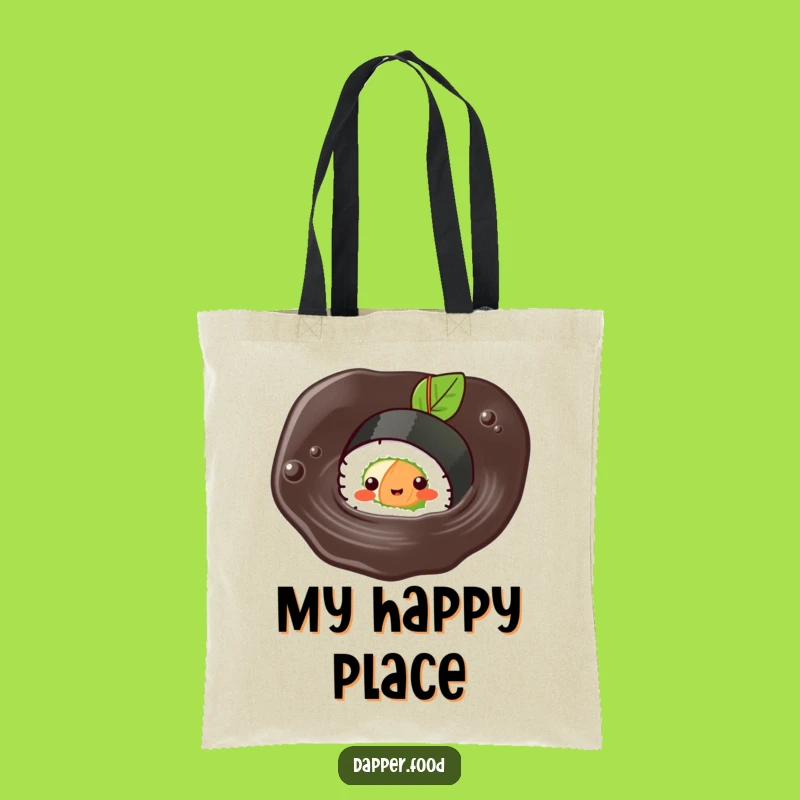 Stylish Funny Kawaii Sushi Tote Bag: Carry Your Fun Swimming Sushi
